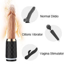 7 TELESCOPIC PATTERNS & 7 VIBRATING MODES Realistic Dildo Thrusting Sex Machine - xbelo