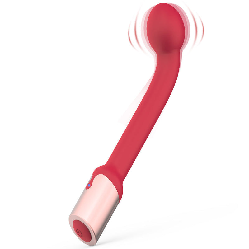 10 Powerful Vibration G-Spot Vibrat Massager with LED Light in Pink Red - xbelo