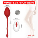 Rose Remote Control Vibrator Red - xbelo