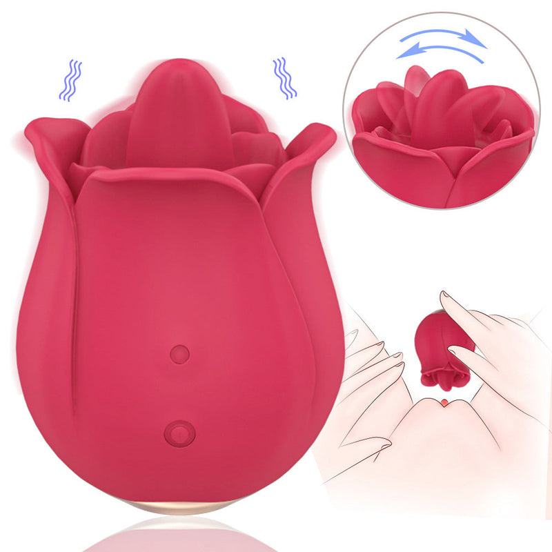 Rose Tongue Vibrator - Clitoral Stimulation 2.0 - xbelo