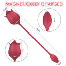 Rose Toy With 9 Tongue Licking Modes Clitoral Vibrator - xbelo
