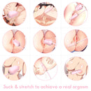 Pink The Rose Toy Tongue Vibrator With Thrusting Dildo - xbelo