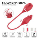 2 In 1 Rose Sucking & Tongue Vibrator - xbelo