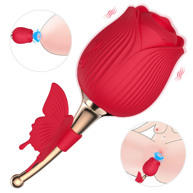 Rose Shape Vaginal Vibrator Stimulation G-spot - xbelo
