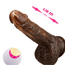 9 Vibrating 3 Telescoping Swing Realistic Dildo Vibrator 8.86 INCH - xbelo