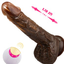 9 Vibrating 3 Telescoping Swing Realistic Dildo Vibrator 8.86 INCH - xbelo